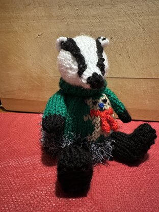 Badger Wearing (Christmas) Teddy Bear Jumper/Hoodie Terry’s Chocolate Orange Cover/Stuffed Decoration