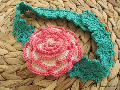 Lovely Rose Flower Headband