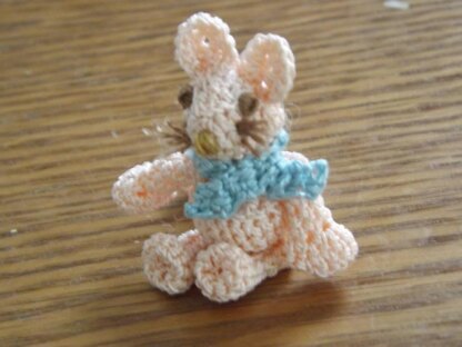 Miniature crochet mouse
