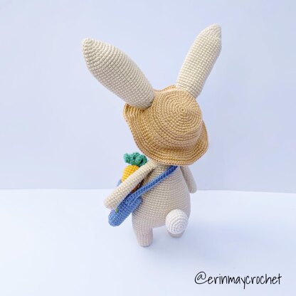 Hazel the Bunny Amigurumi Crochet Pattern by erinmaycrochet