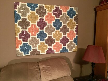 Meandering Lattice Afghan