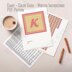 Letter K Name C2C crochet baby blanket pattern | 2 colors design
