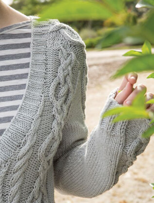 Woodrush Cardigan in Berroco Weekend - Downloadable PDF