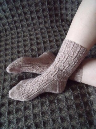 Falling Petals Socks