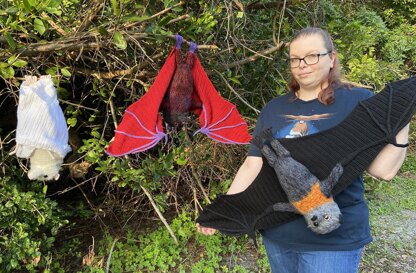 Flynn the Flying Fox Bat Amigurumi