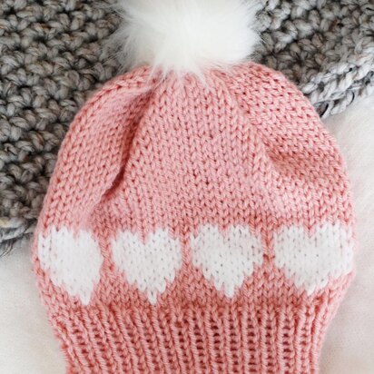 Spread the Love Beanie - knitting pattern