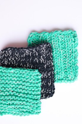 Knit Sparkle Coasters