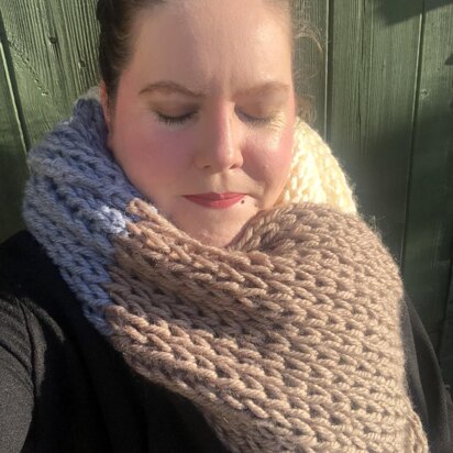 Knitted Blanket Scarf Pattern