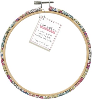 Dimensions Fabric-Covered Embroidery Hoop 6in Round