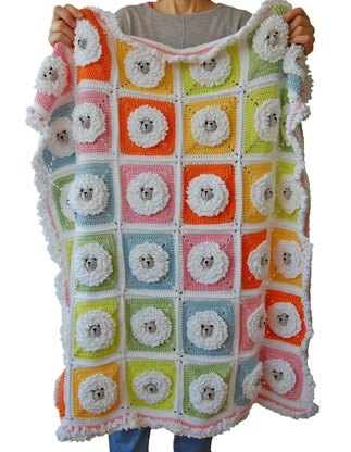 Little Sheep baby blanket