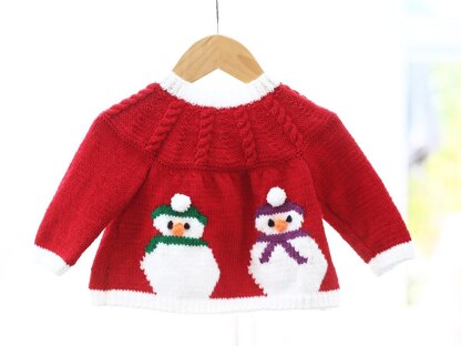 Snowman Jacket/Cardigan (no. 15) to fit Baby/Child