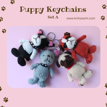 Puppy Keychain Set (A)