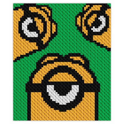 Minions blanket C2C Crochet Pattern