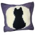 Cat on Full Moon Pillow Sham