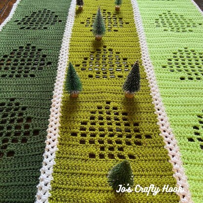 Winter Pine Table Runner