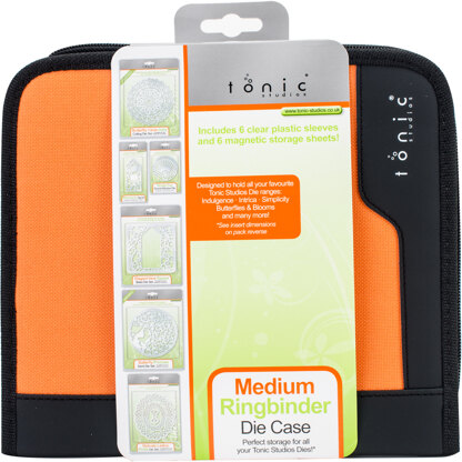 Tonic Studios Medium Ring Binder Die Case - Black & Orange