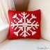 Snowflake Bobble Stitch Pillow