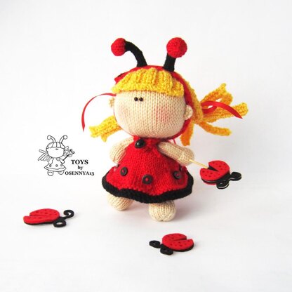 Pebble Doll Ladybug