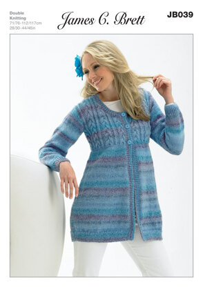 Coat in James C. Brett Marble DK - JB039