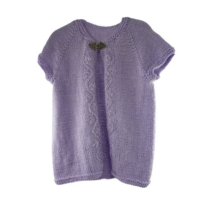 Purple Aster Cardi in Cascade Yarns North Shore - DK570 - Downloadable PDF