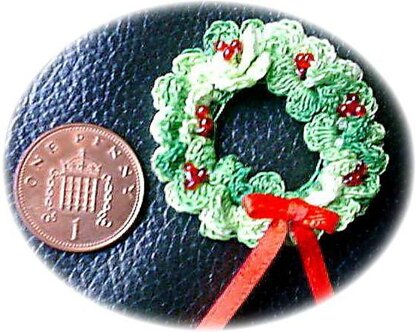 1:12th scale Christmas Wreath