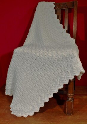 Honeycomb Blanket with Ripple Edging