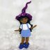 Witch doll crochet pattern, Amigurumi doll pattern