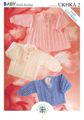 UKHKA 2 Cardigans and Matinee Coat - UKHKA2pdf - Downloadable PDF