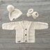 Cooper Baby Cardigan Hat and Booties Set