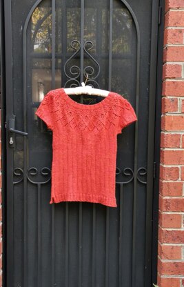 Knitting Sunset Top Down Sweater