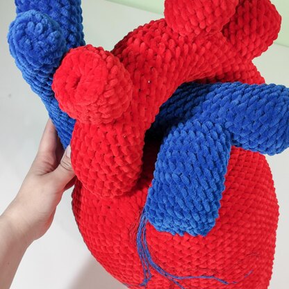 Soft toy Anatomical Heart