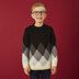 " Gray-dient Sweater " - Free Sweater Knitting Pattern For Boys and Men in Paintbox Yarns Wool Mix Aran by Paintbox Yarns