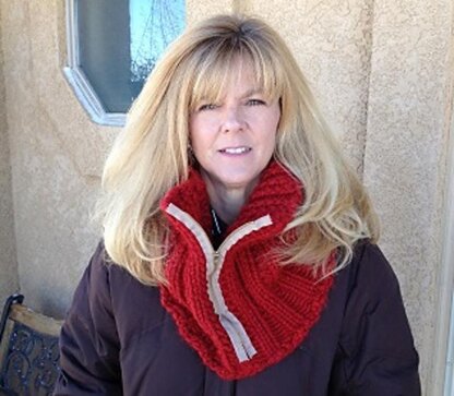 Zipper Ribbed Cowl