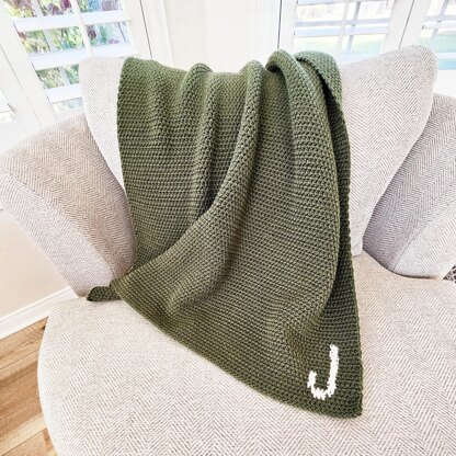 Heirloom Initial Baby Blanket
