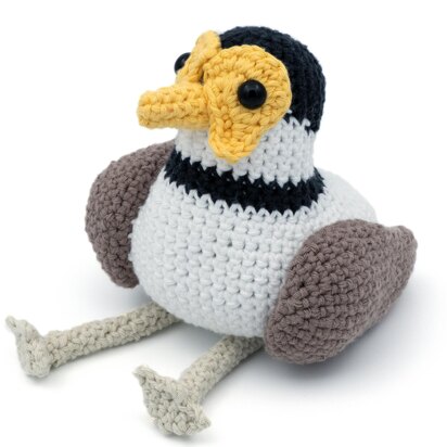 Amigurumi Masked Lapwing Plover Bird