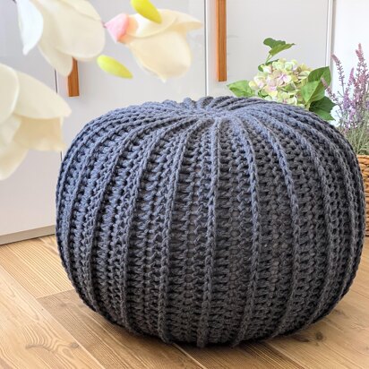 Super Chunky Crochet Pouf