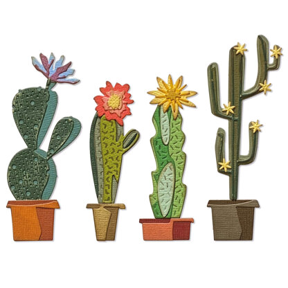 Sizzix Thinlits Die Set 9PK - Funky Cactus by Tim Holtz