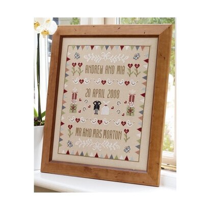 Historical Sampler Company Horseshoe Wedding Sampler - Downloadable PDF