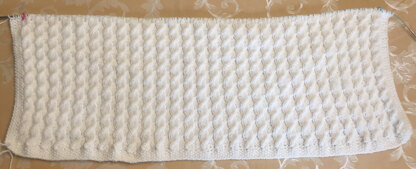 Reversible Cable Baby Blanket