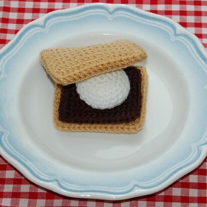 Crochet Pattern for 'Smores - Crocheted Play / Toy Food