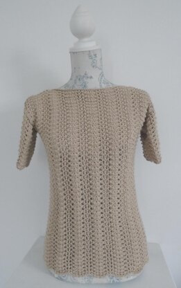 Linen and Lace Tee Sweater