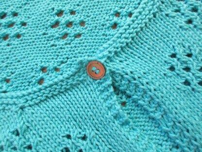 Eyelet Flower Cardigan