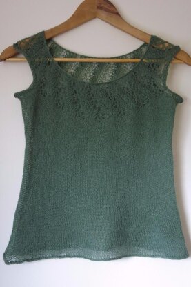 Summer Lace Tank Knitting pattern by Littletheorem | LoveCrafts