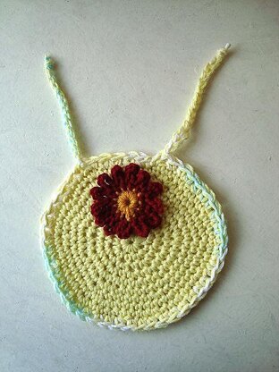 456 BABY BIB AND FLOWER