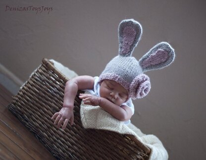 New Born Baby Bunny Hat