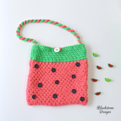 Tunisian Watermelon Bag