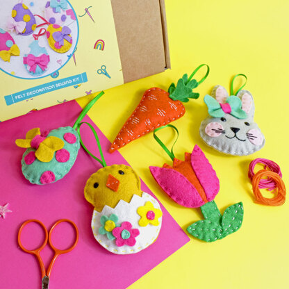 The Make Arcade Easter Character Felt Dec Set Needle Felting Kit