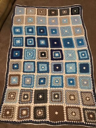 Granny Square Temperature Blanket