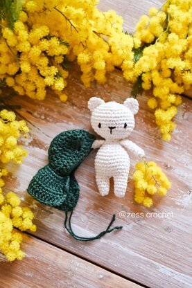 Crochet pattern Bisou the tiny bear