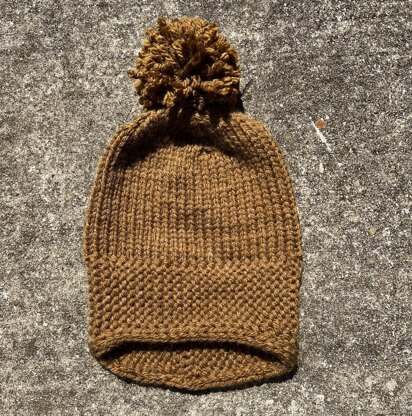 Old Time Winter Hat -- a loom knit pattern